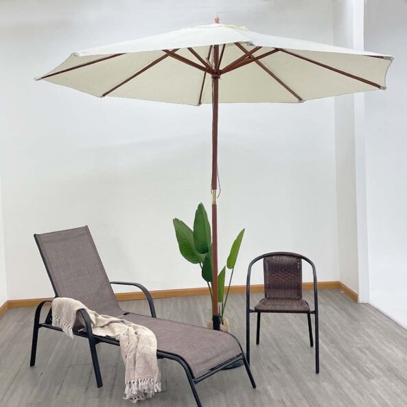 Sombrilla Beige