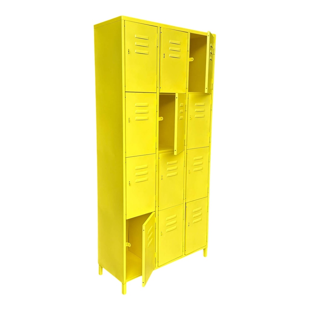Locker Metálico 12 espacios o compartimientos