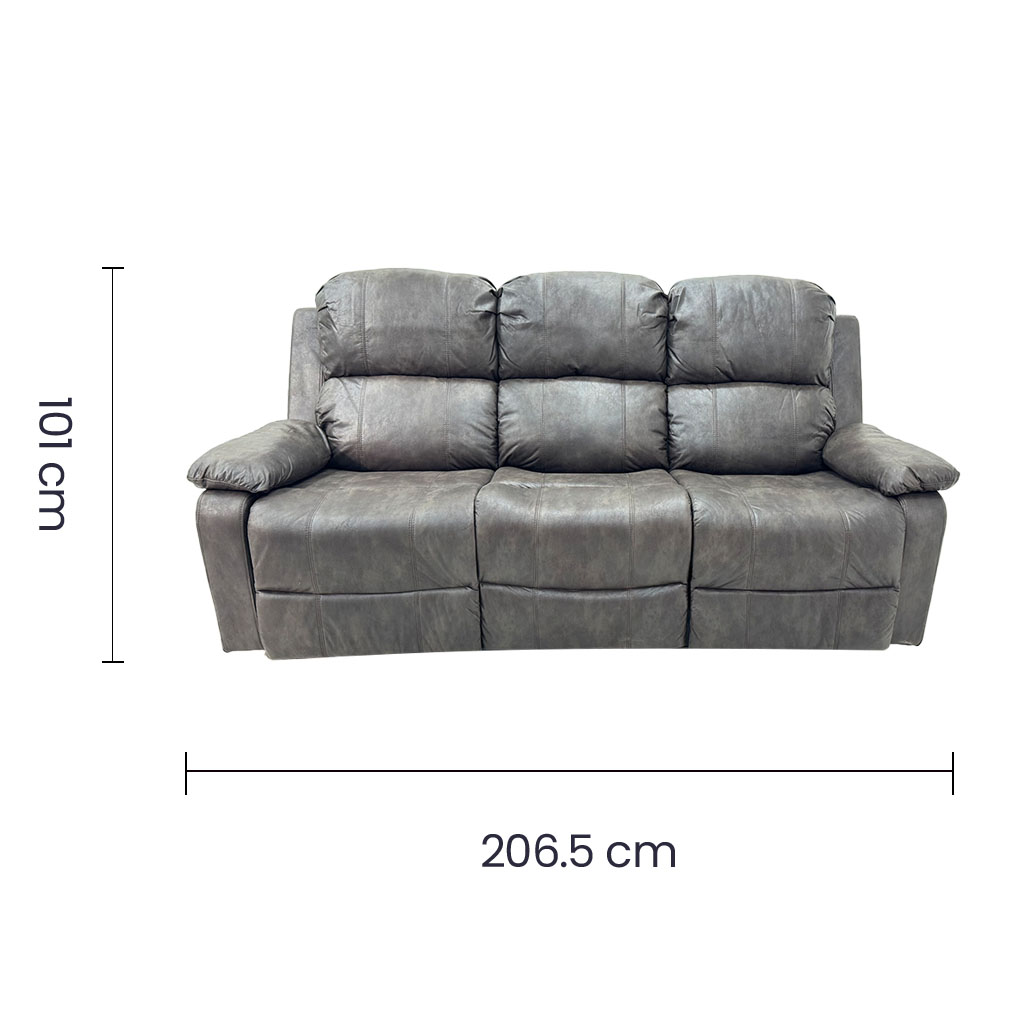  SOFA TRIPLE RECLINABLE CAFE