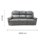  SOFA TRIPLE RECLINABLE CAFE
