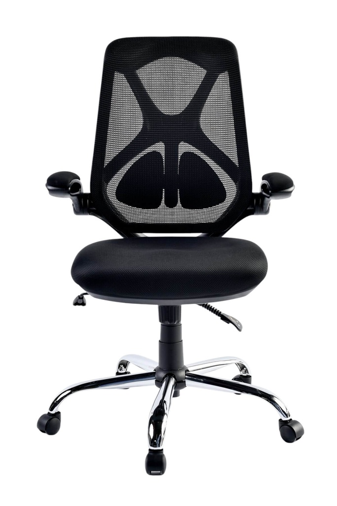 Silla ejecutiva en malla negra