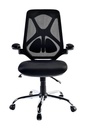 Silla ejecutiva en malla negra