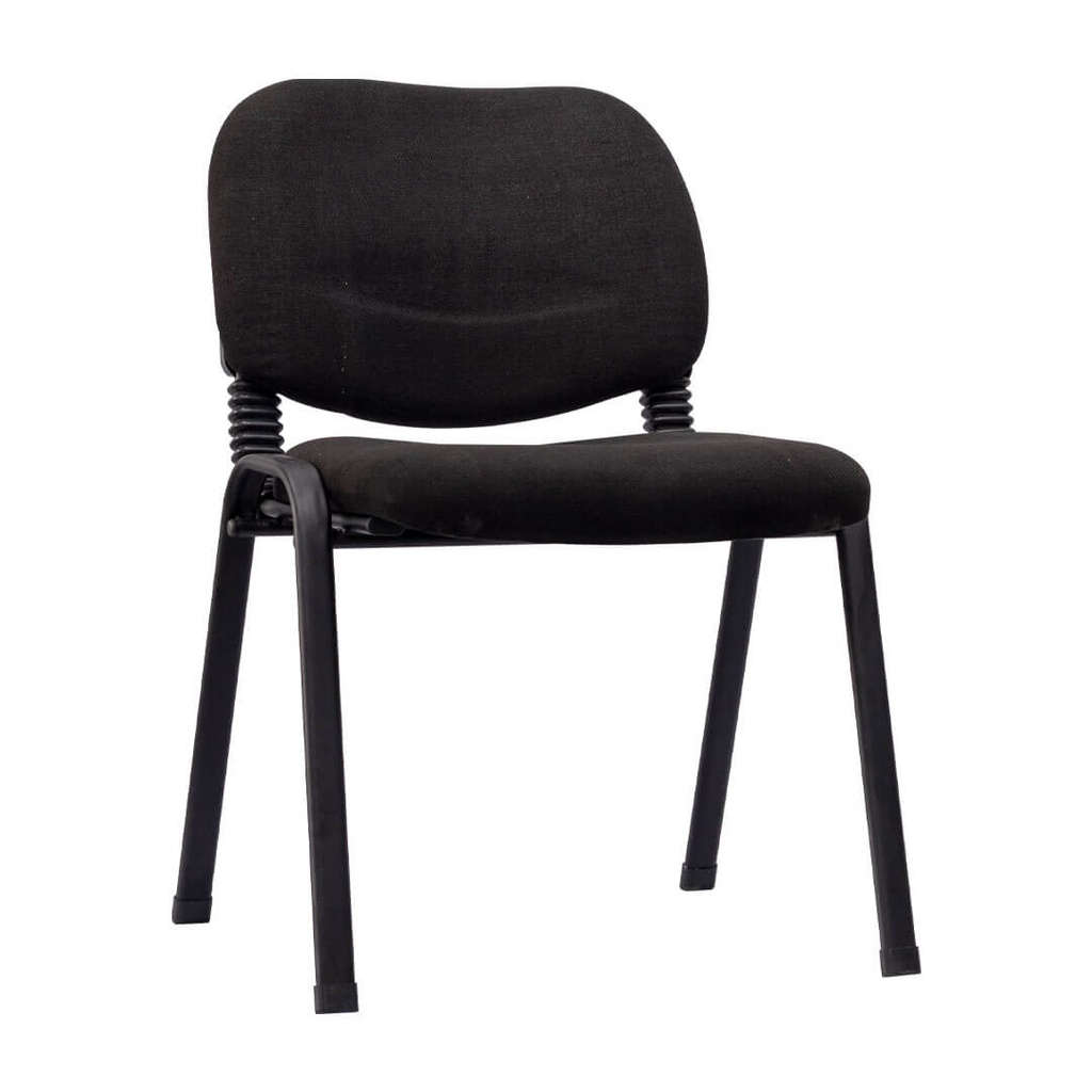 Silla de espera en damasco negro
