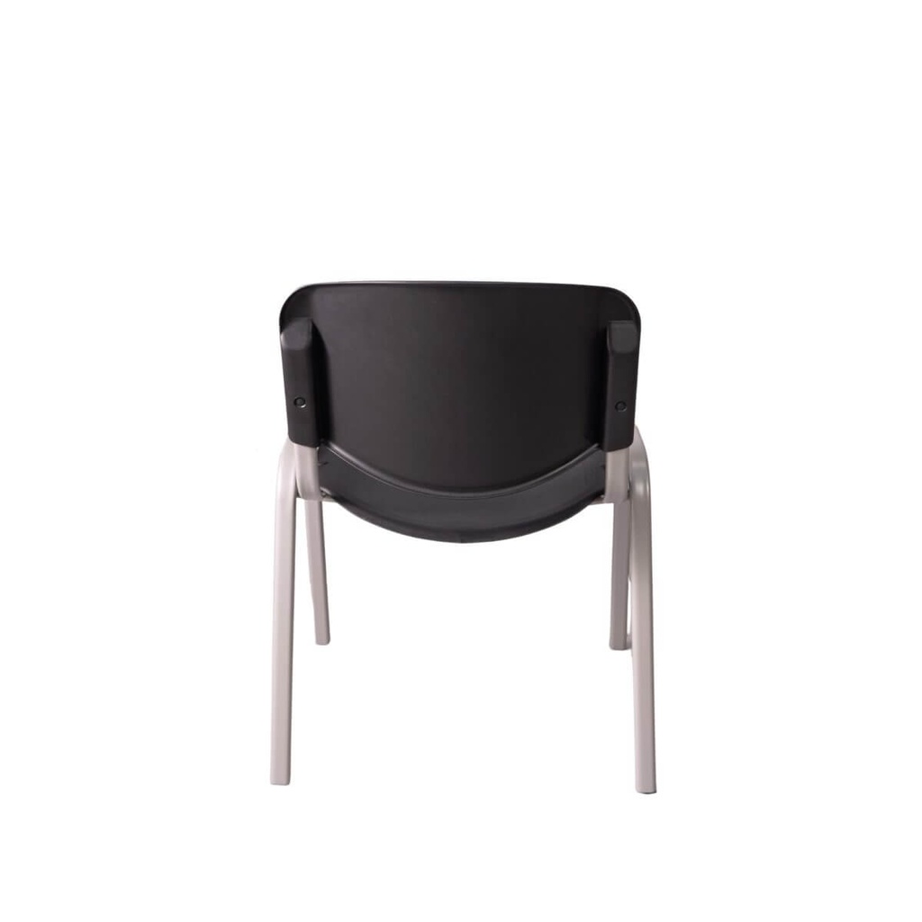 Silla de espera plástica color negro