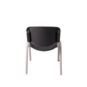 Silla de espera plástica color negro
