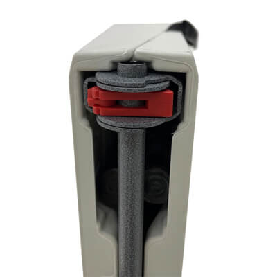 Mesa plegable tipo valija para 6 personas