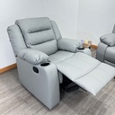 Sofá reclinable en vinilo