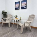 Silla plástica con porta vaso