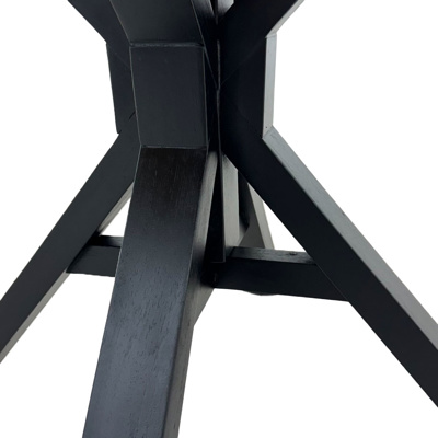 Mesa comedor redonda 105cm pata negra