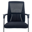 Silla de espera en malla negra