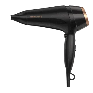 Remington secadora de cabello ceramica aceite almendras radiante 1900w negro D12AA-110F - 1