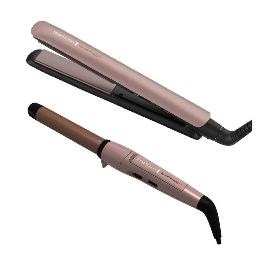 Remington combo alisadora y rizadora con keratina S8599-CI5329-F - 1