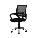 SILLA SEMI EJECUTIVA MALLA NEGRA