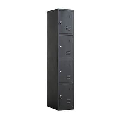 Locker metálico de 4 compartimientos con ventilación