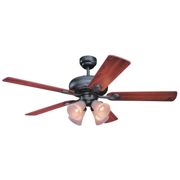 [TK-VT-09] VENTILADOR SWIRL HIERRO 5 ASP. 52" 4L E27 WESTINGHOUSE