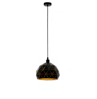 Lámpara Colgante Negro, Oro