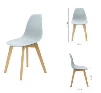 [TK-SI-35] SILLA PLASTICA GRIS