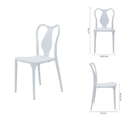 SILLA PLASTICA BLANCA