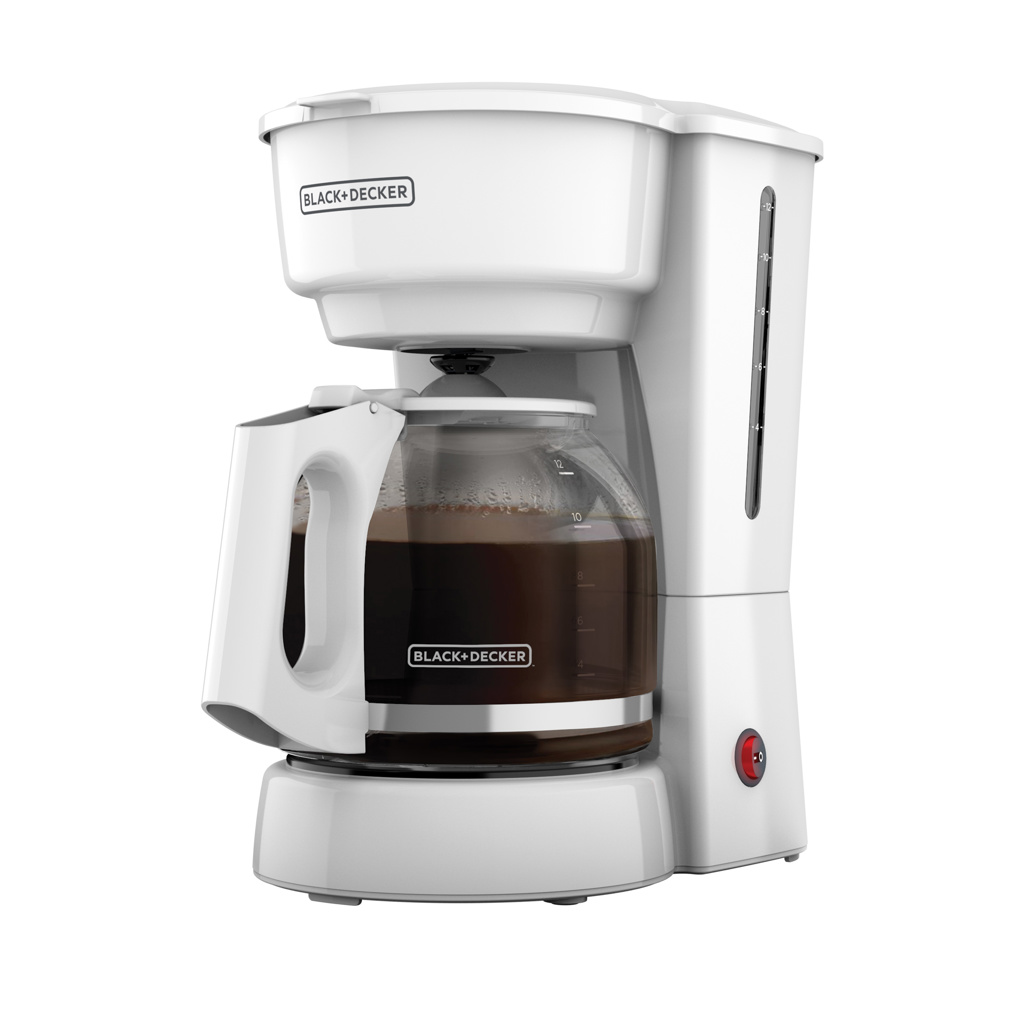 Black + Decker cafetera 12 tazas vortex filtro perman blanca C/F - CM0916W