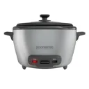Black + Decker olla arrocera 10 tazas cocidas gris RC5200M