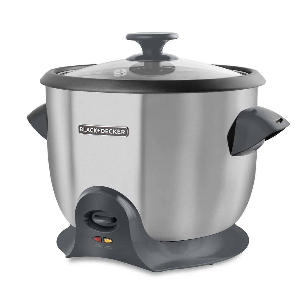 Black + Decker olla arrocera 20 tazas cocidas inox RC620SS