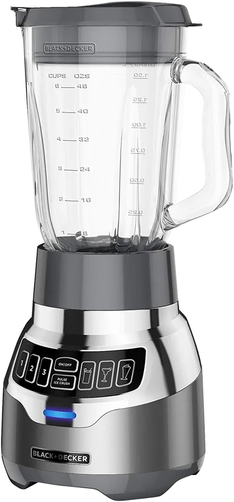 [DTF-BD00262] Black + Decker licuadora 3 veloc silenciosa vidrio 1.5L 900w digital inox + vaso personal - BL1300DG-PLA