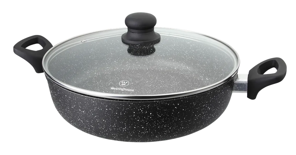 [DTF-WH00092] Westinghouse cacerola baja con tapa marmol negro 28 cm WCCC0009L28MBB