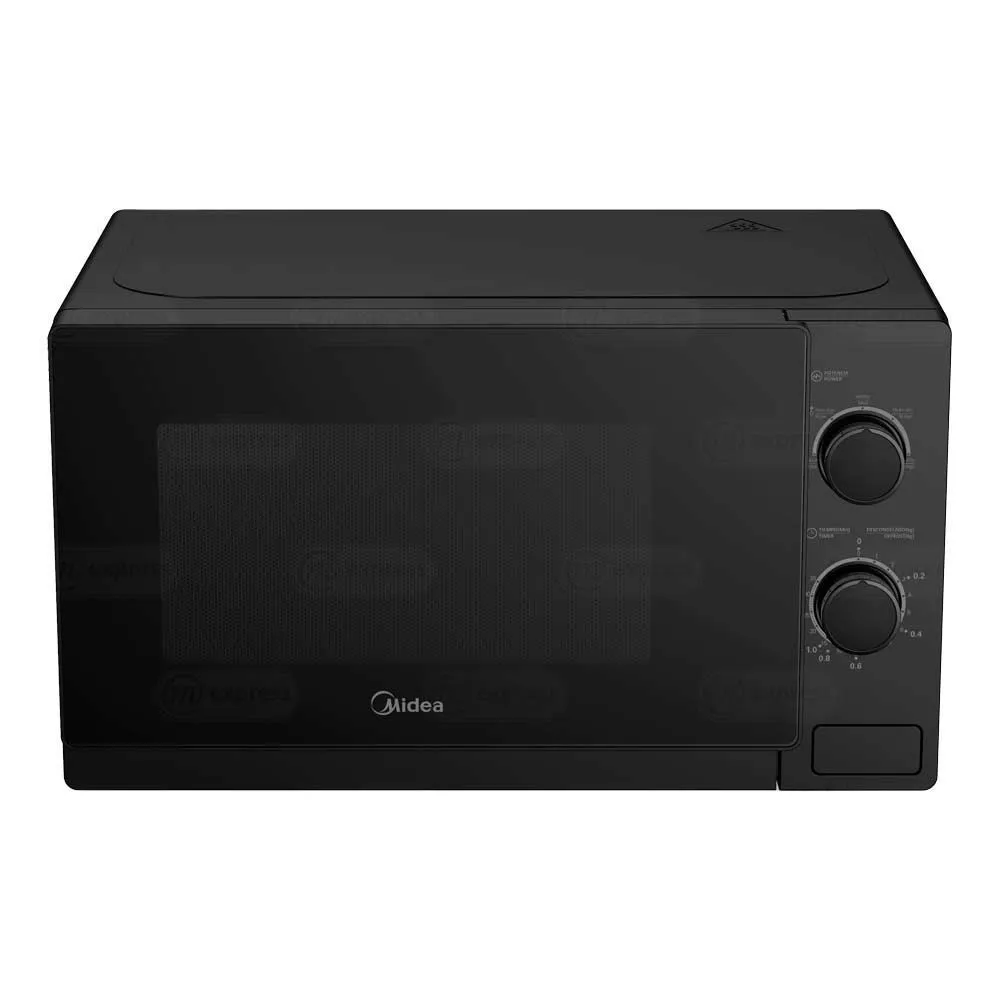 [DTF-MD00068] Midea Microondas 0.7 pies puerta negra Gabinete Negro MMDP07S2BM