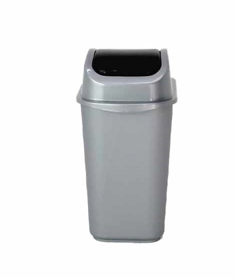 BASURERO C/TAPA VAIVEN 20LTS SURTIDO