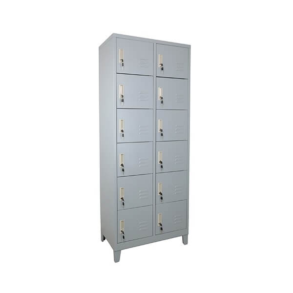 [DS-LK-28] Locker Metálico 12 espacios o compartimientos con patas