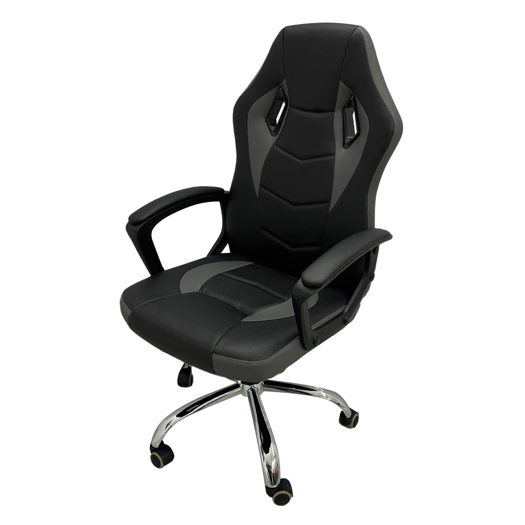 SILLA GAMER VINILO NEGRO/GRIS