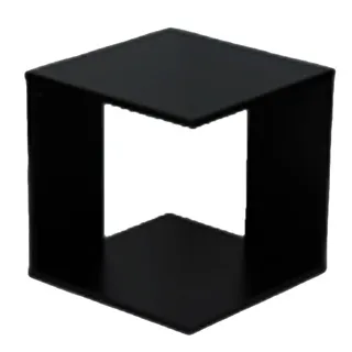 Kenneth Cole estante cubo color cafe oscuro An 38 x Al 38 x Pr 38 cm-- KCWD2022053-BR