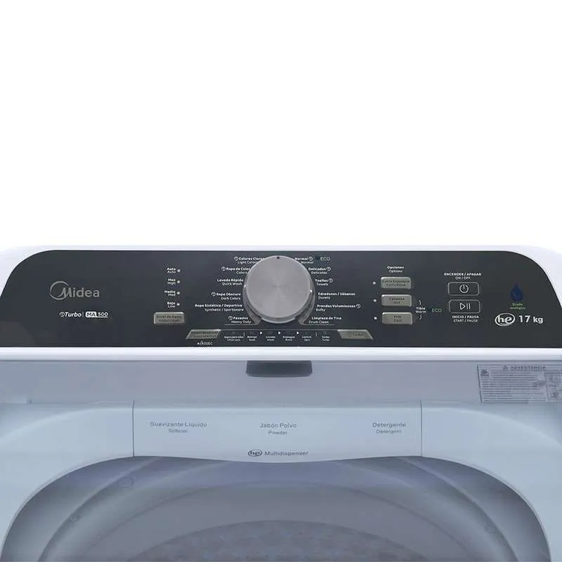 Midea Lavadora Carga superior de 17 kg Blanco MA500W170/W-CA