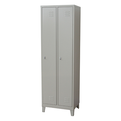 [MR-LK-07-BG] Locker de 2 puertas o compartimientos con aldaba y patas (Beige)