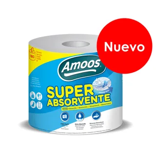 [DTF-AM00037] Amoos toalla mayordomo super absorbente doble hoja 180 h paq 6 und J624510