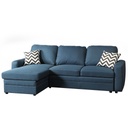 SOFA EN L AZUL MARINO