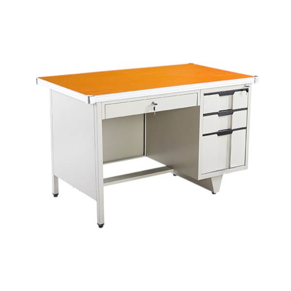 [MR-EM-05-BG] Escritorio metálico Juvenil con 4 gavetas (Beige)