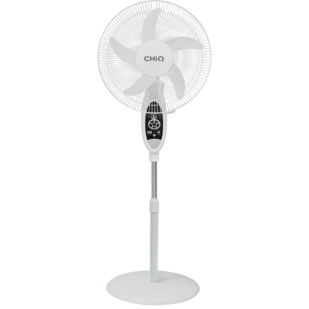 [DTF-CH00044] CHIQ Ventilador Pie Recargable 16" 9 vel temporizador puerto USB Luz Led - CQVF16RN0IT1W