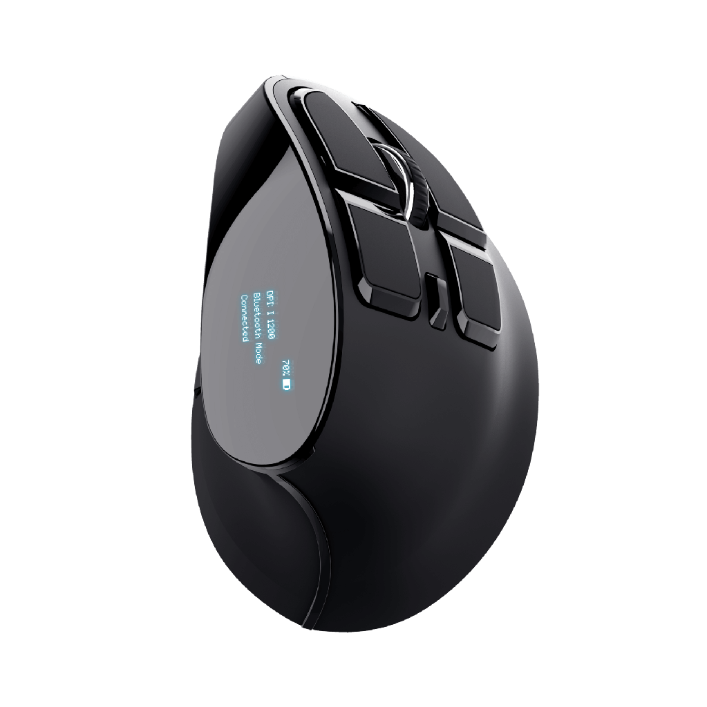 [DTF-TR00070] Trust mouse ergonomico inalambrico recargable color negro - 26107