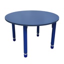 Mesa para kinder o infantil redonda con pata ajustable