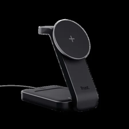 [DTF-TR00125] Trust soporte Viro de carga magnetico inalambrico 3 en 1 para iPhone, Apple Watch y AirPods - 25464