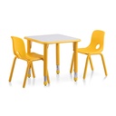 Mesa para kinder o infantil cuadrada ajustable