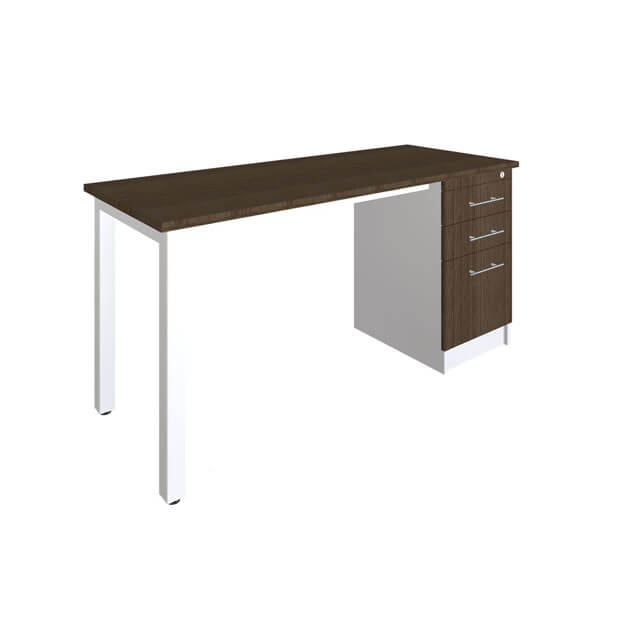 Escritorio Lineal con Pedestal 150 cm línea Contempo