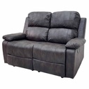 Sofa Doble Reclinable Cafe