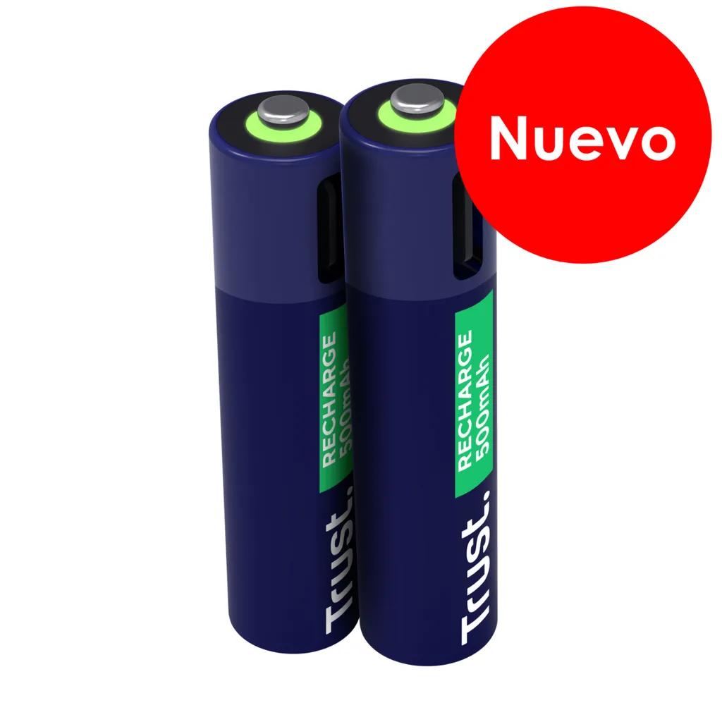 [DTF-TR00142] Trust pilas AAA recargables en USB-C azul - 25585