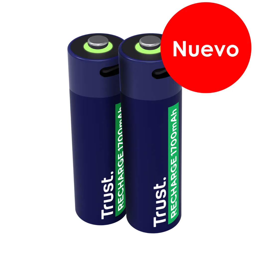 [DTF-TR00143] Trust pilas AA recargables en USB-C azul - 25584