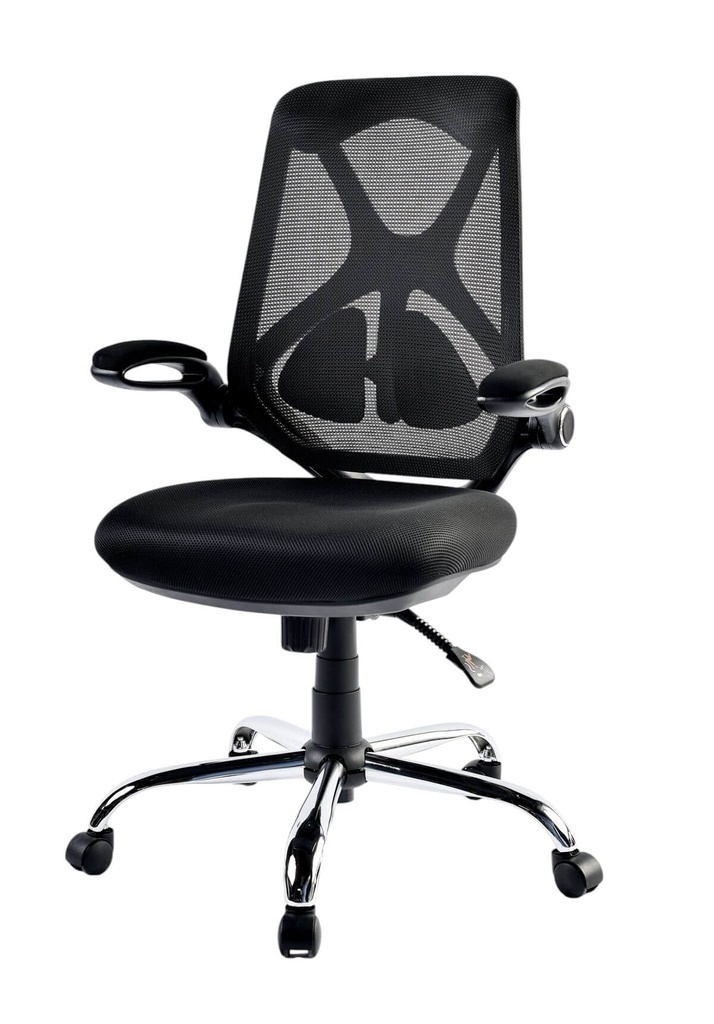 Silla ejecutiva en malla negra
