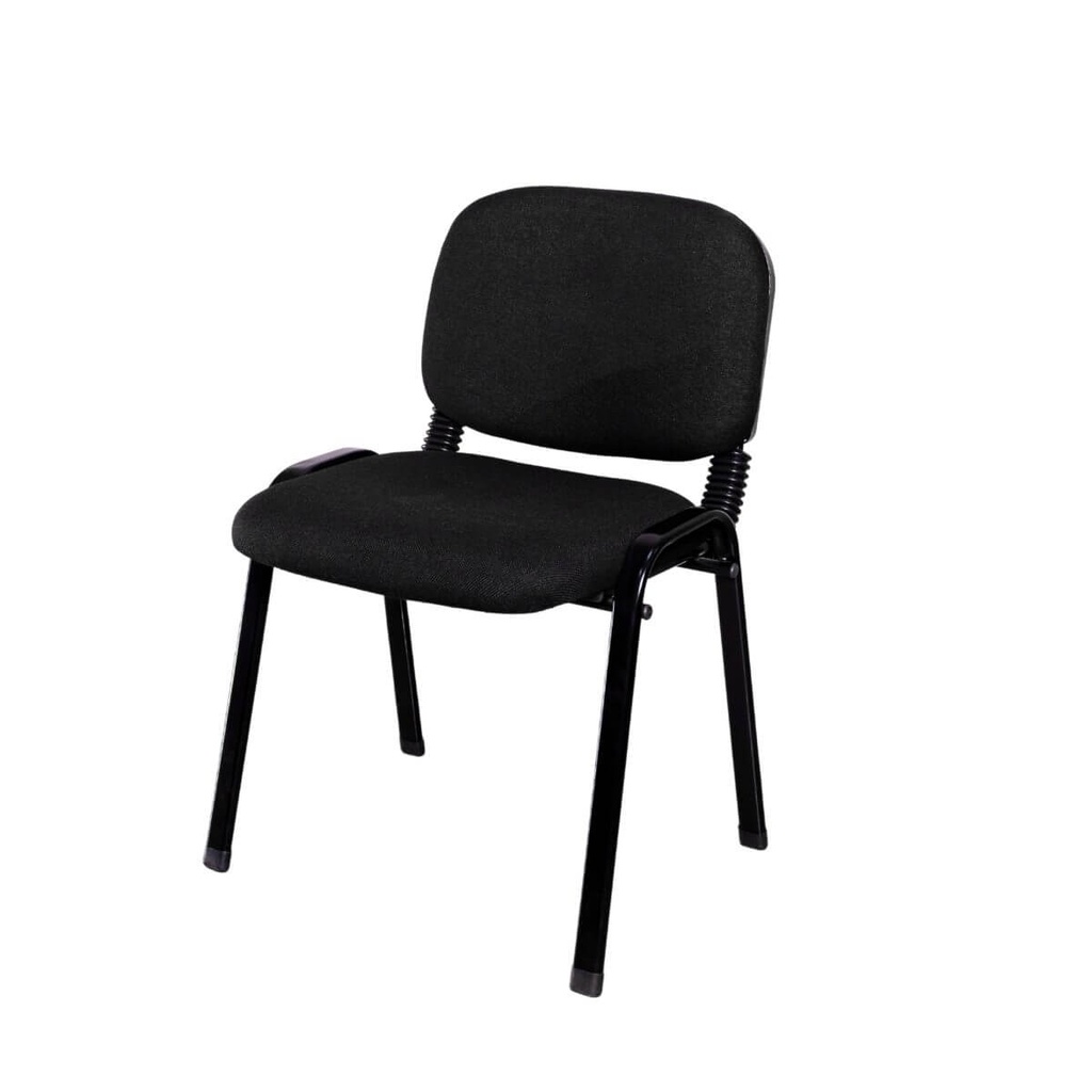 Silla de espera en damasco negro