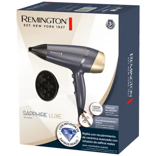 [DTF-BD00438] Remington secadora de cabello ceramica infusion zafiro Sapphire Luxe 1900w azul D5805-110 F
