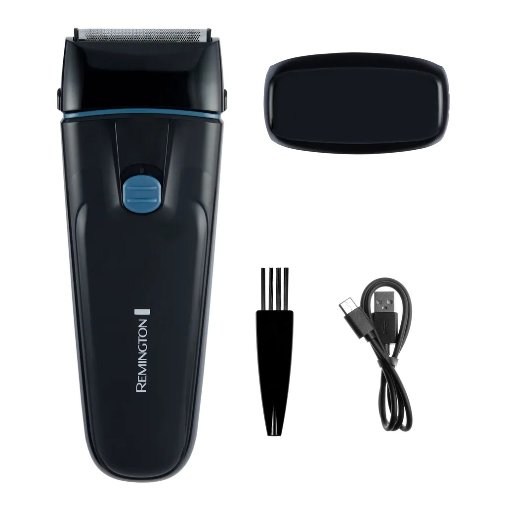 Remington recortadora de bigote, nariz y oidos inalambrica recargable voltaje universal negra - F1001A